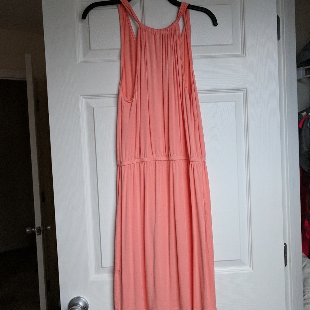 GAP light coral cotton tank dress